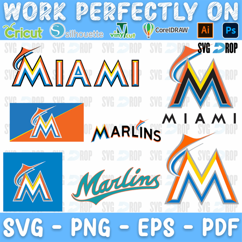 Miami Marlins SVG bundle