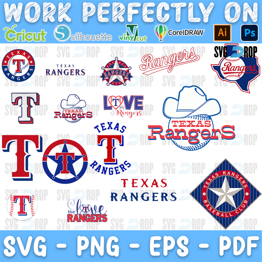 Texas Rangers Bundle SVG