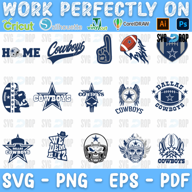 Dallas Cowboys Bundle SVG