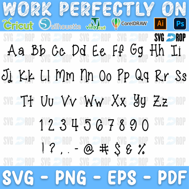 Jelly Bean font: letters in the Jelly Bean style for names, words and signs. Font SVG cut file
