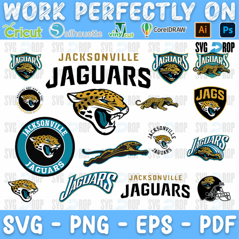 Jacksonville Jaguars SVG bundle