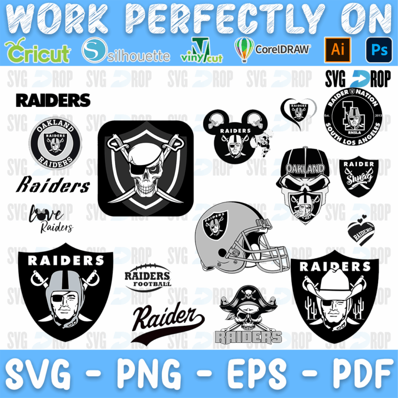Oakland Raiders Bundle SVG