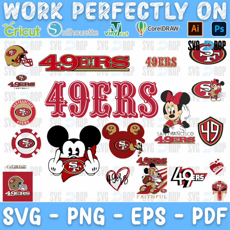 San Francisco 49ers SVG bundle