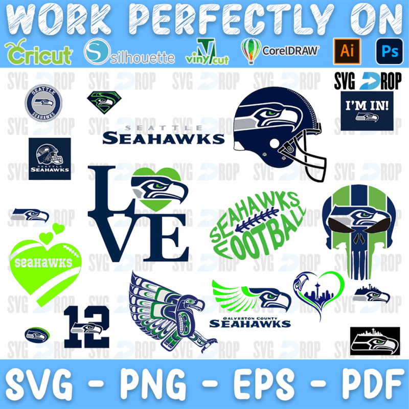Seattle Seahawks Bundle SVG