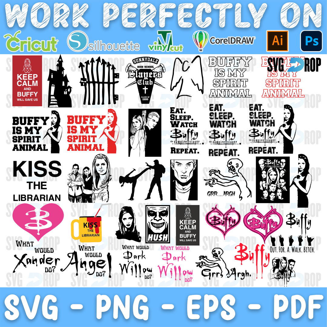 Buffy the Vampire Bundle SVG