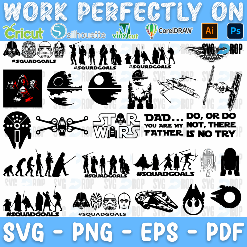 Star Wars Squad Goals and Evolution Bundle SVG