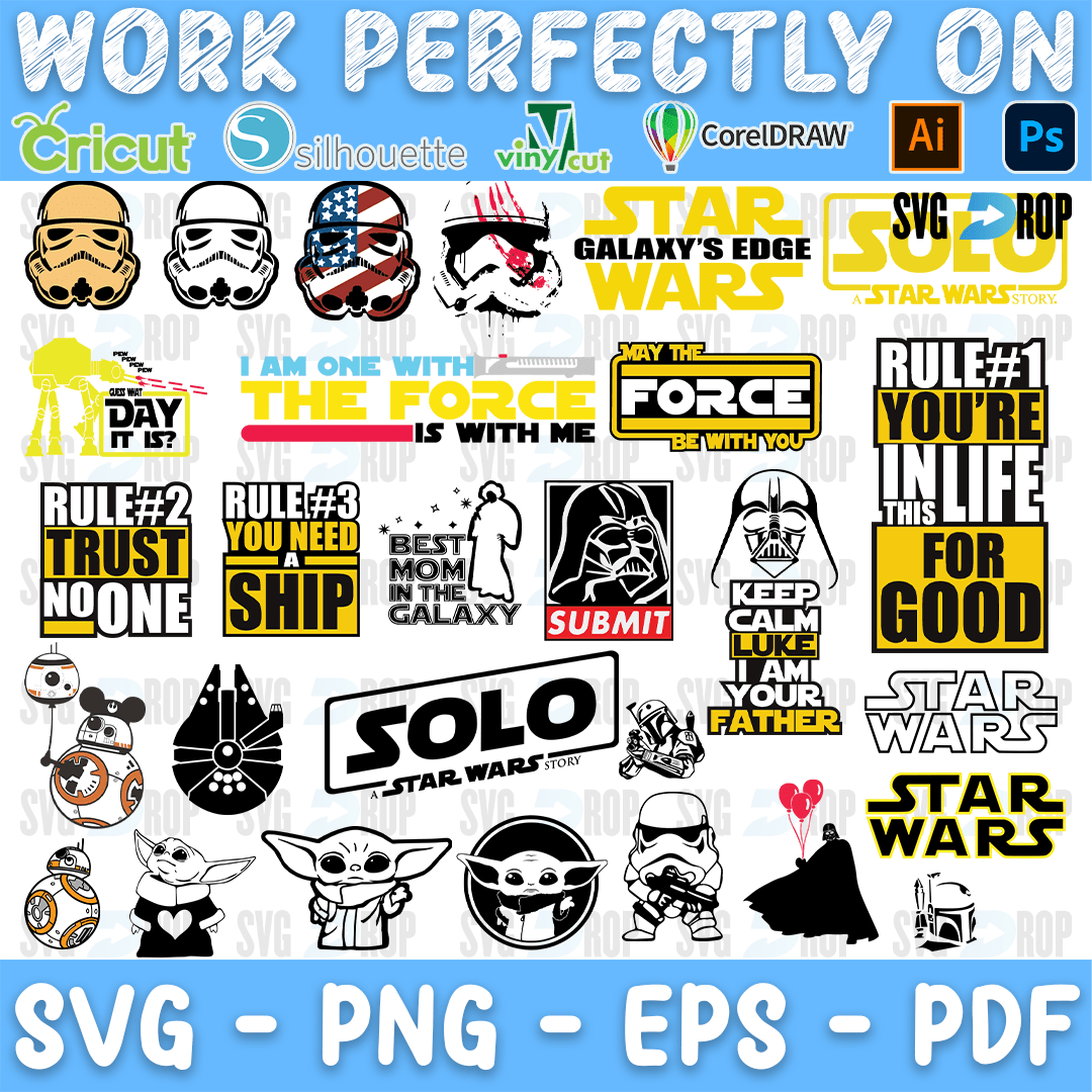 Baby Yoda Bundle SVG