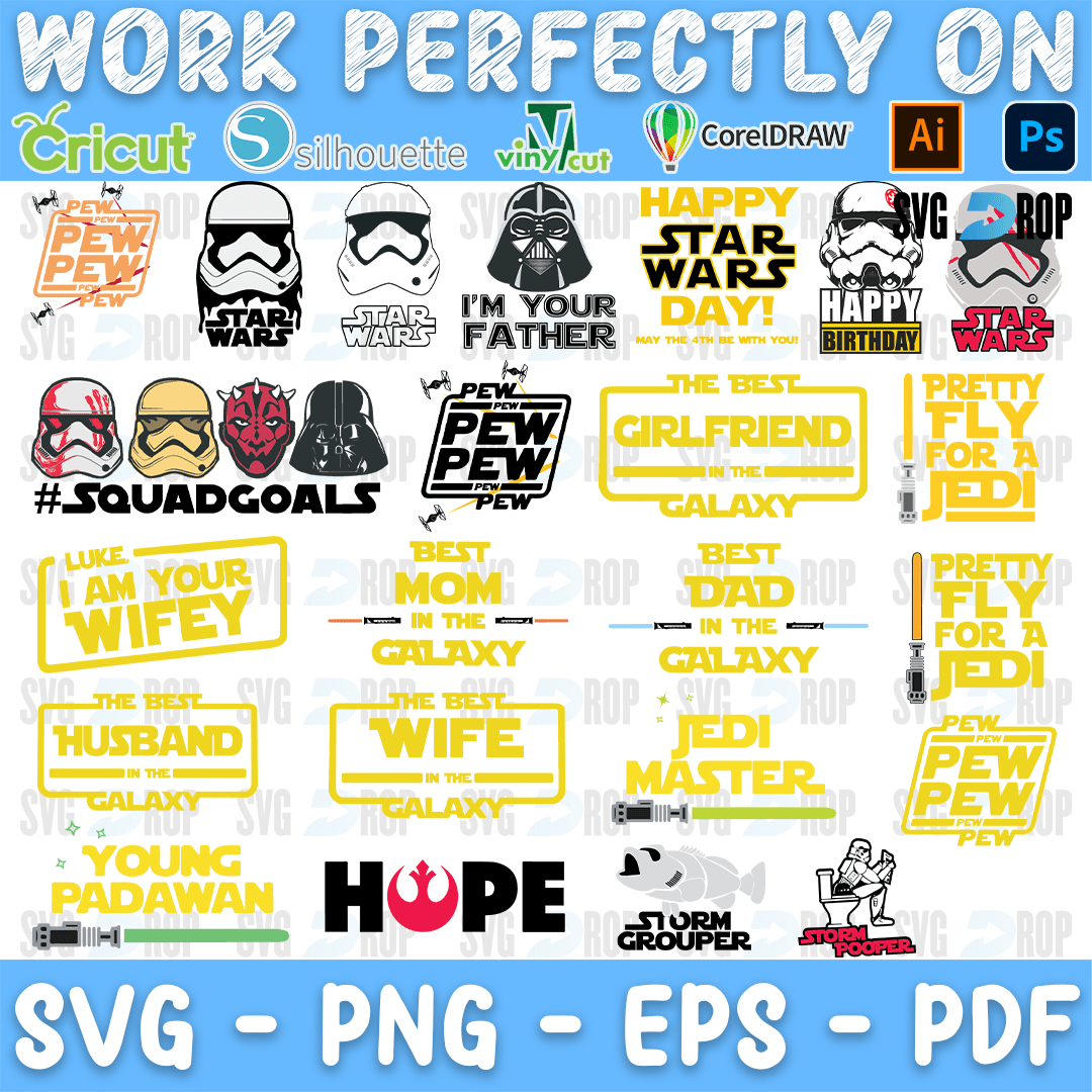Baby Yoda Bundle SVG