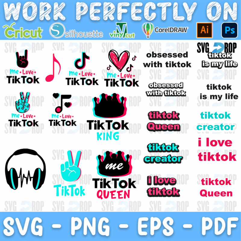 Tiktok Bundle SVG