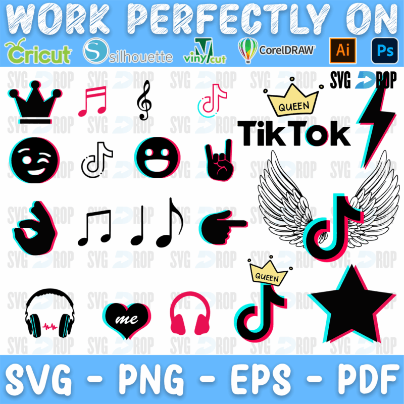 Tiktok Bundle SVG