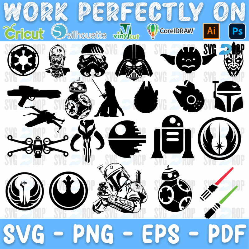 Baby Yoda Bundle SVG