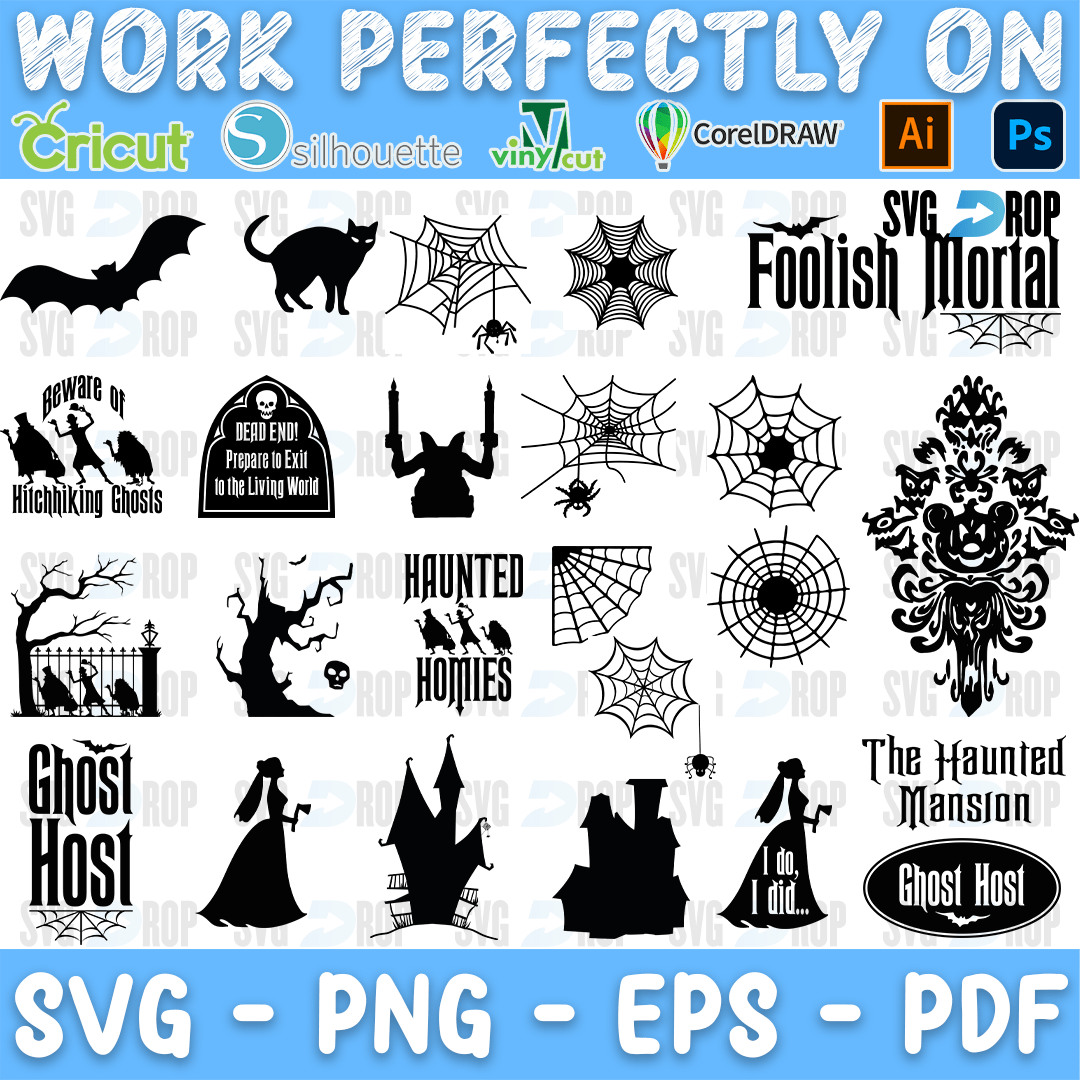 Nightmare Before Christmas Haunted Mansion Bundle SVG