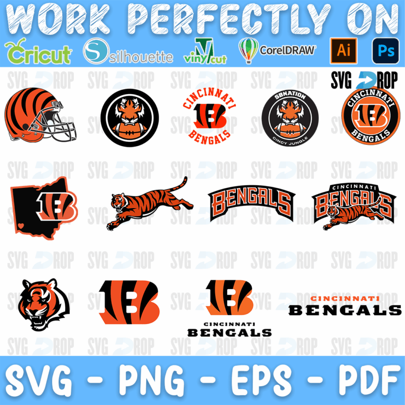 Cincinnati Bengals Bundle SVG