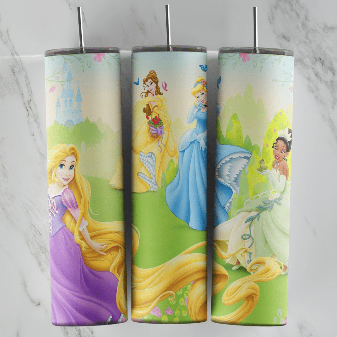 20 Oz Princess Tiana Tumbler Cup Design