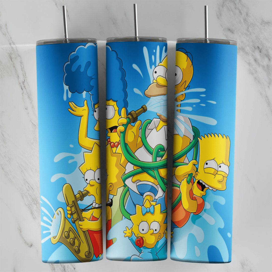 20 Oz Simpsons Tumbler Cup Design