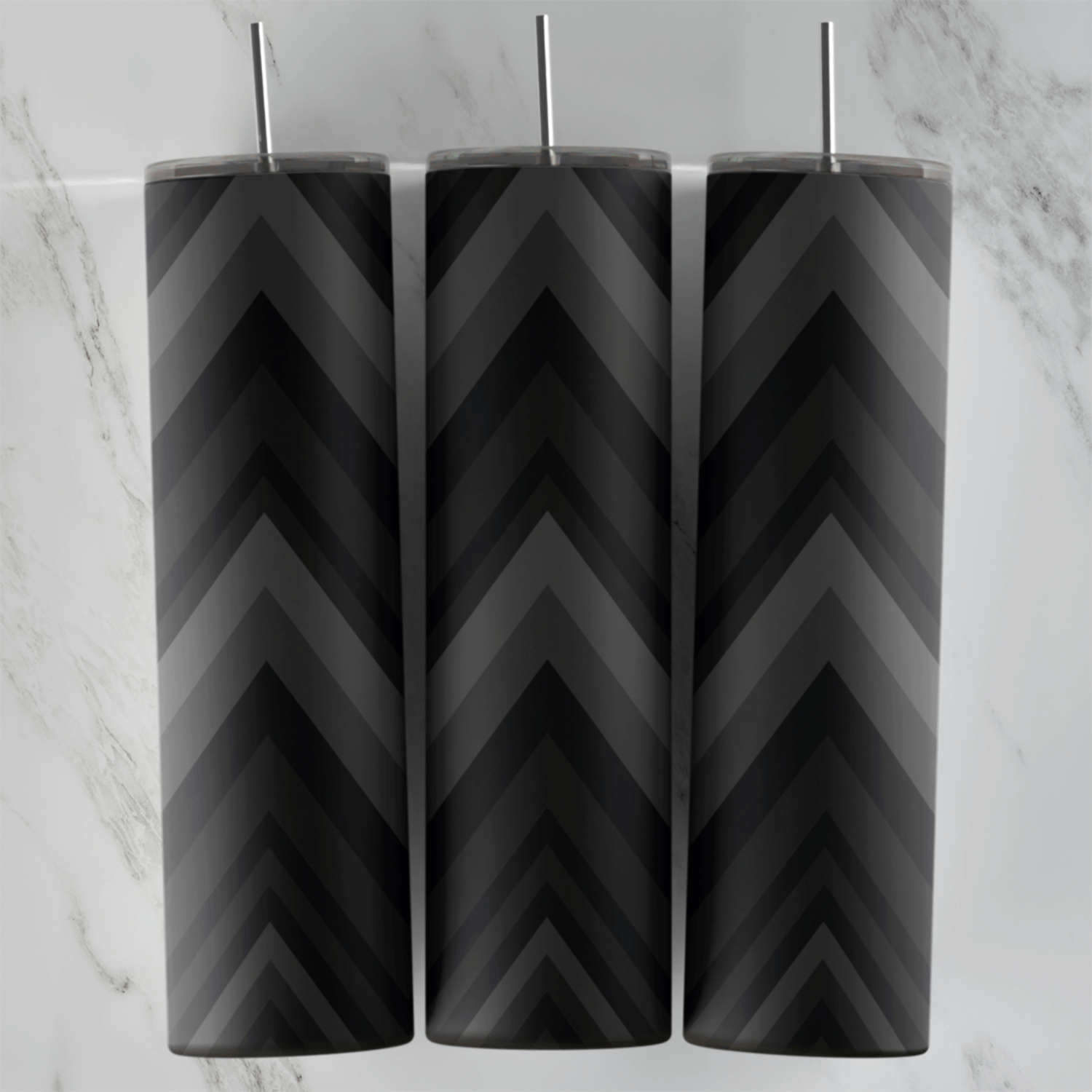 Black Geometry 20 oz tumbler sublimation wrap