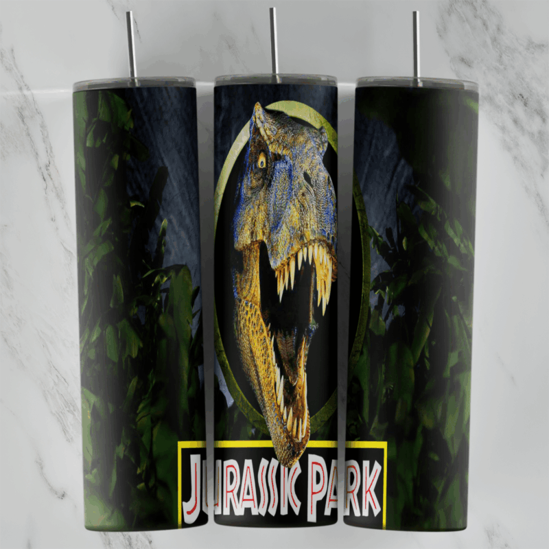 Jurassic Park 20 oz tumbler sublimation wrap