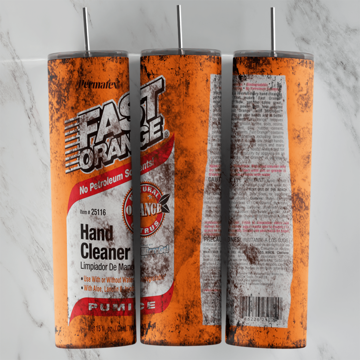 Fast Orange 20 oz tumbler sublimation wrap