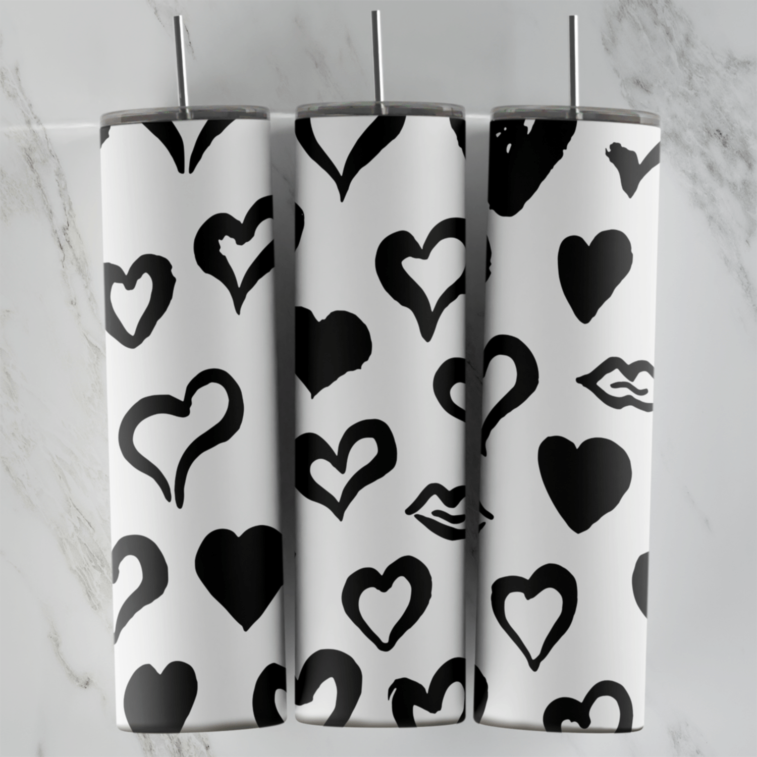 Black Hearth 20 oz tumbler sublimation wrap