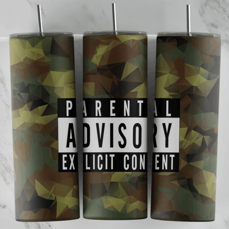 Camo 20 oz tumbler sublimation wrap