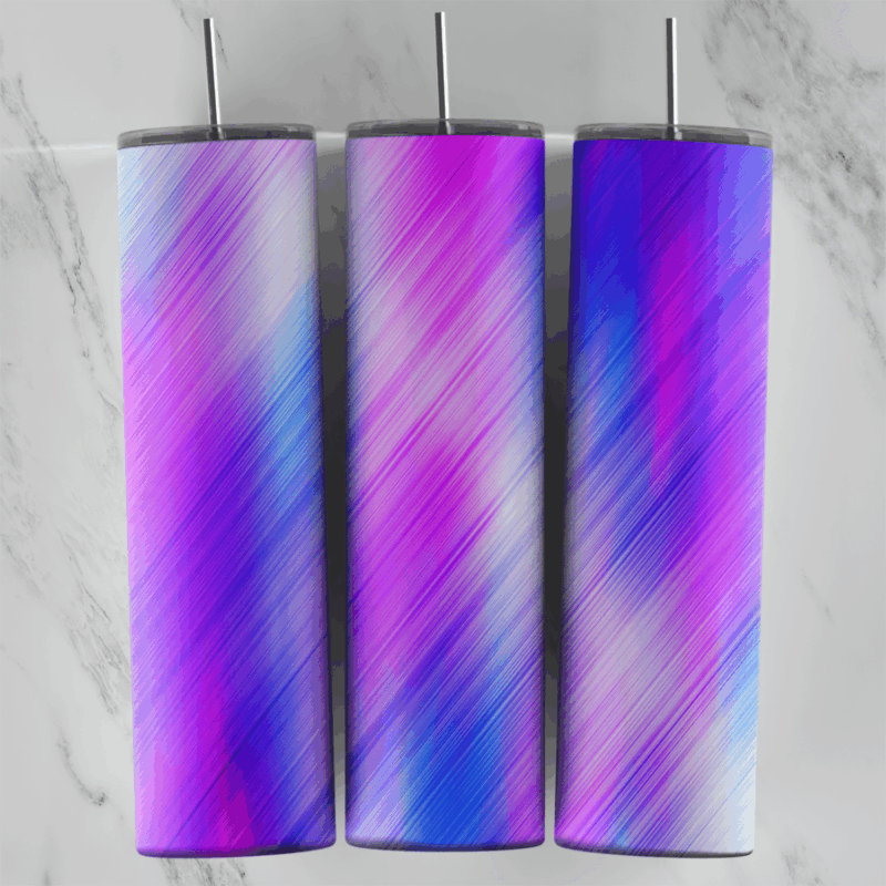 Purple Gradient 20 oz tumbler sublimation wrap