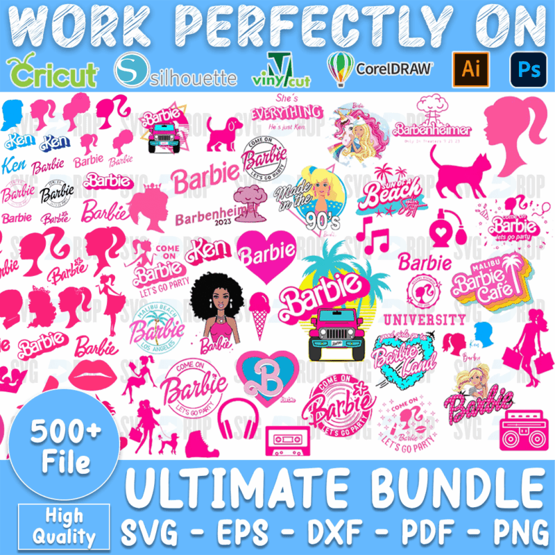 Ultimate 500 Barbie Bundle SVG