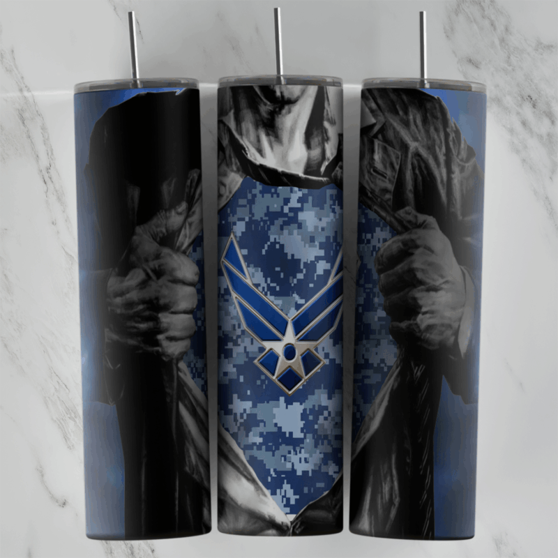 Air Force 20 oz tumbler sublimation wrap