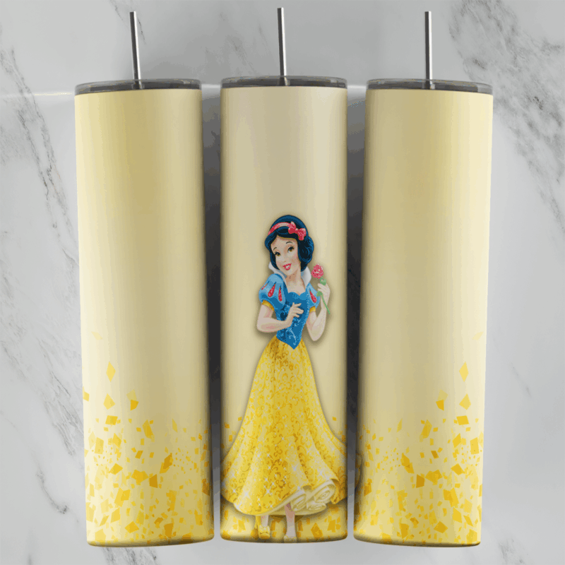 Princess Snow White 20 oz tumbler sublimation wrap