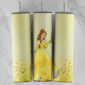 20 Oz Princess Belle Tumbler Cup Design