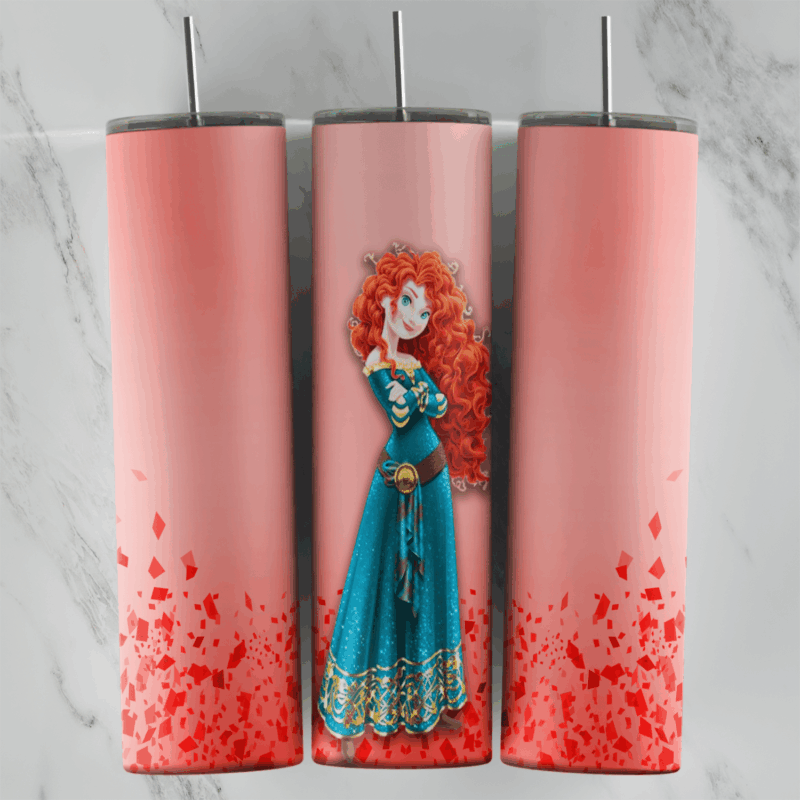 Princess Merinda 20 oz tumbler sublimation wrap