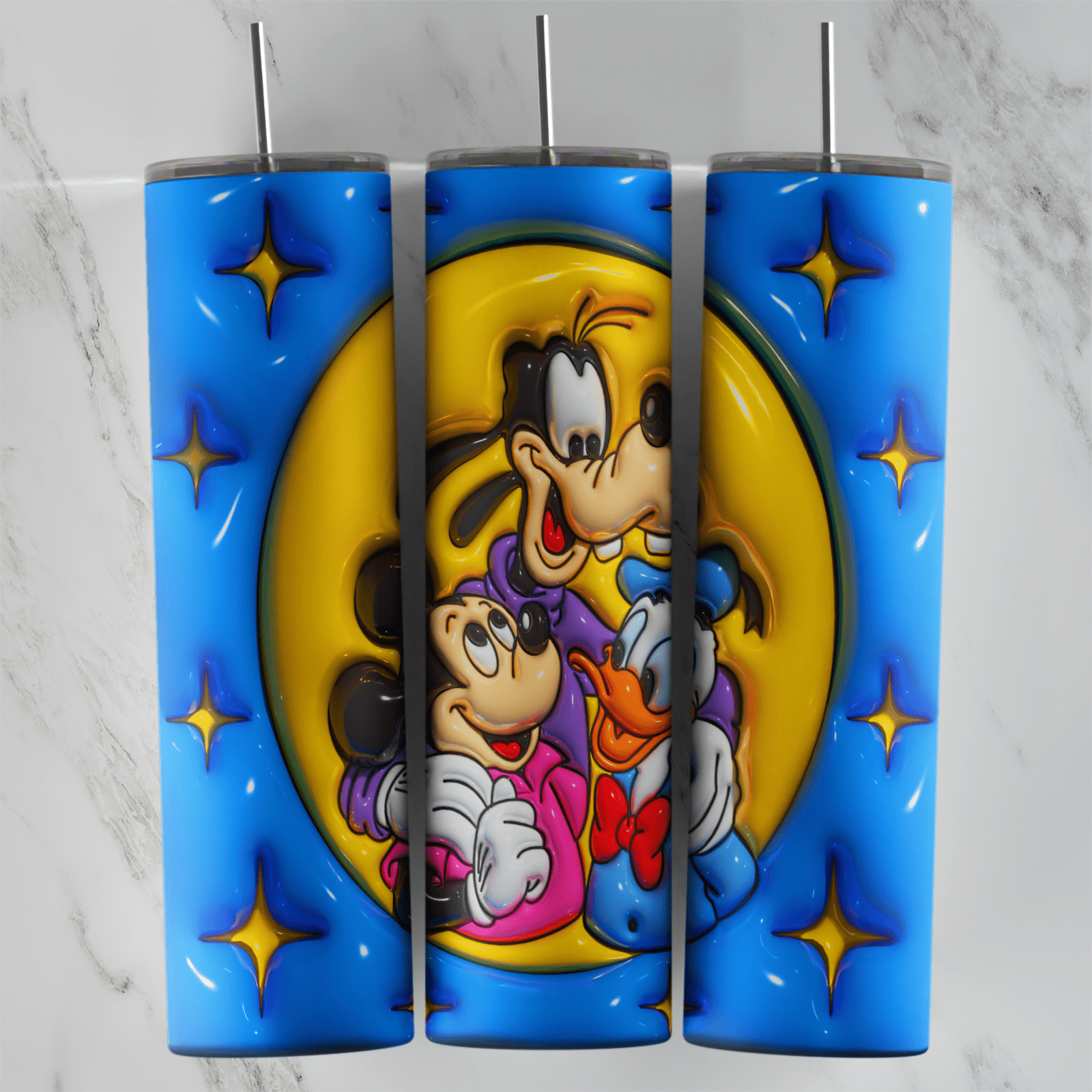 20 Oz 3D Inflated Cartoon Disney Tumbler Cup Design