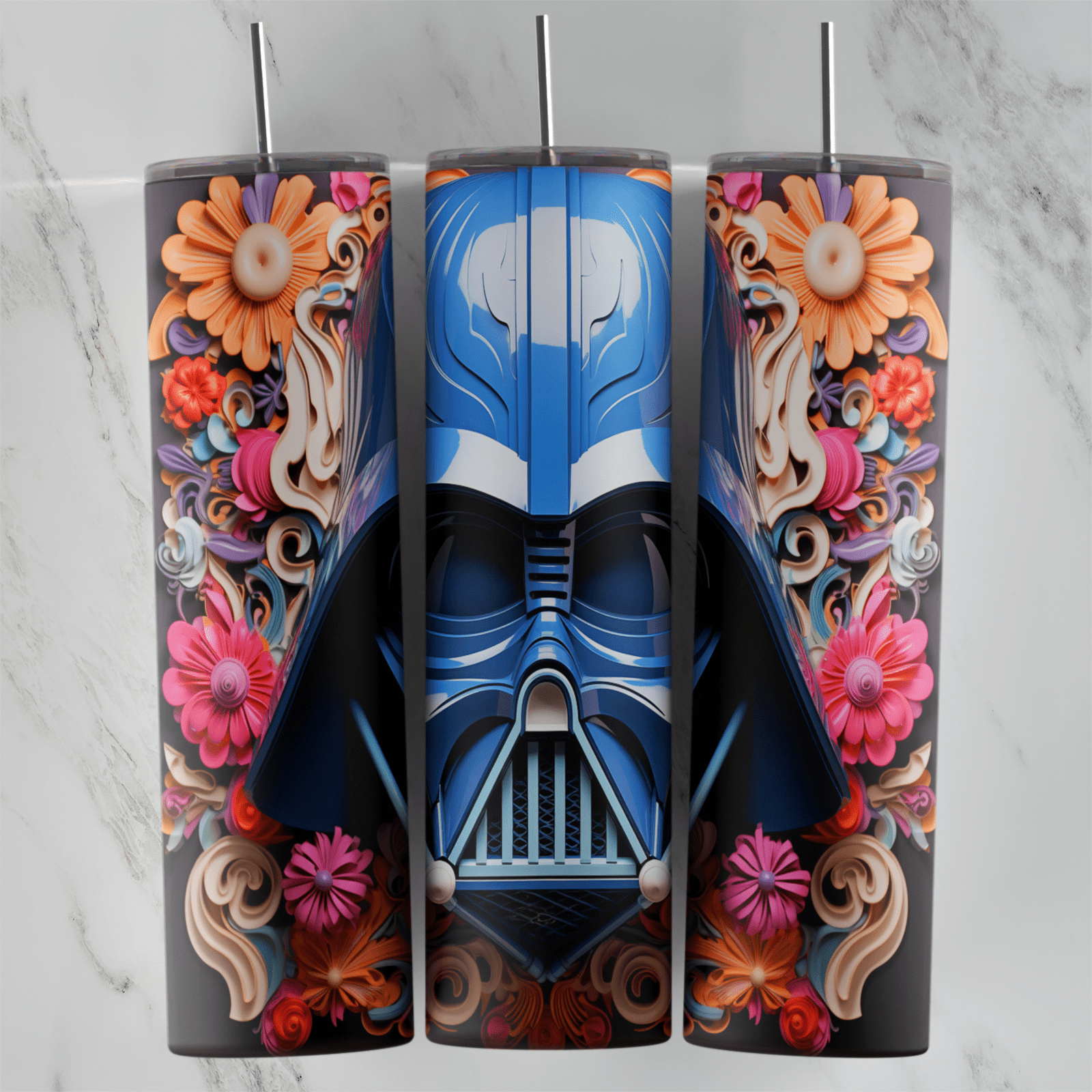 20 Oz 3D Inflated Star Wars Tumbler Cup Design