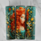 20 Oz 3D Inflated Mermaid Tumbler Cup Design