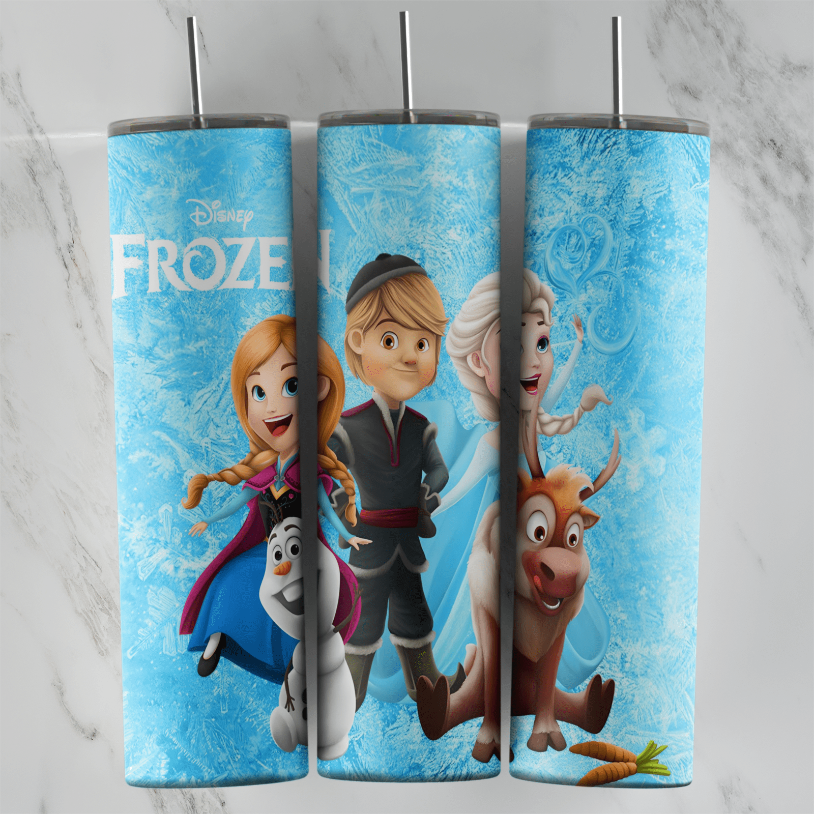 20 Oz Frozen Baby Characters Tumbler Cup Design