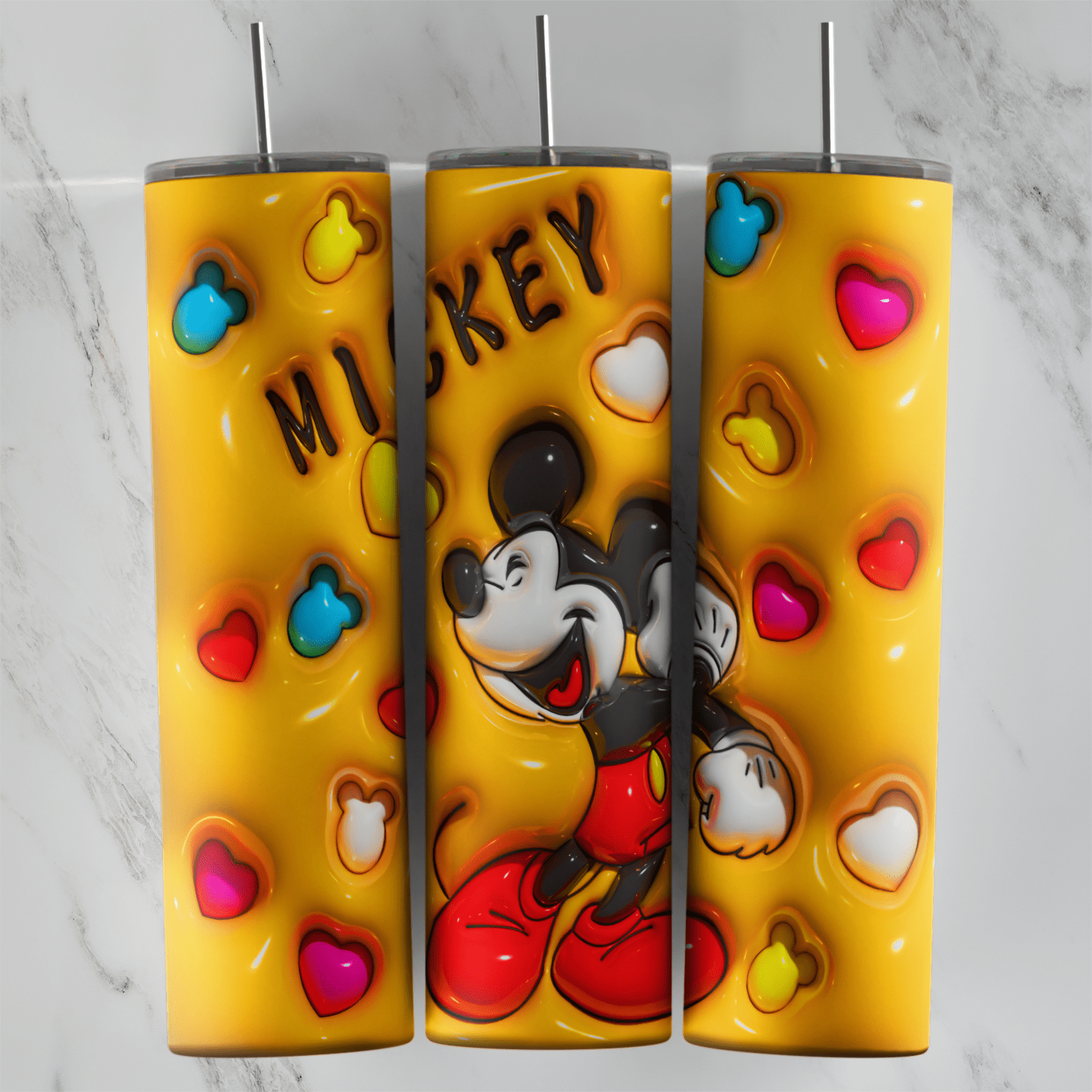 20 Oz 3D Inflated Mouse Tumbler Cup Design