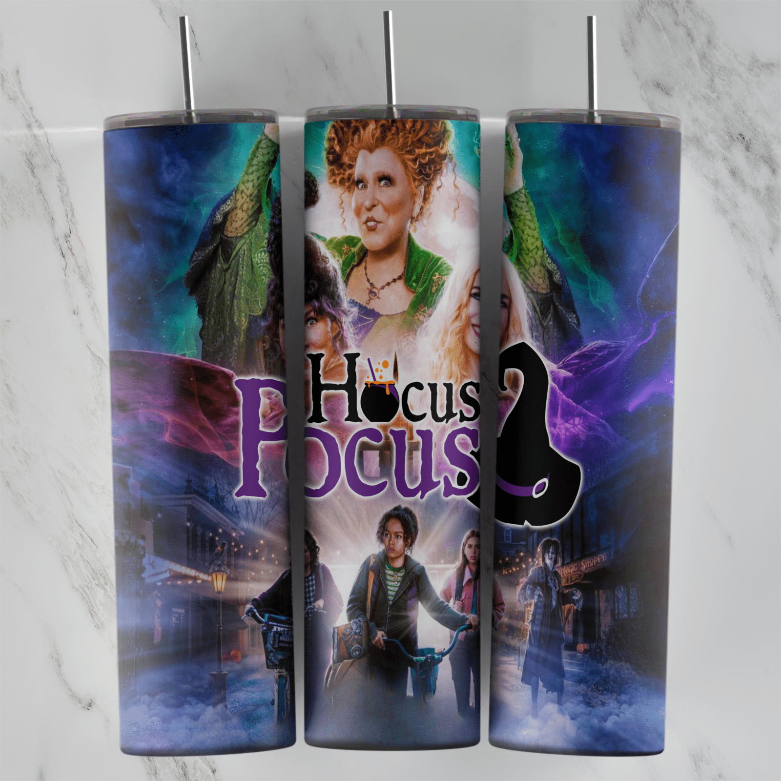 20 Oz Hocus Pocus Hocus Pocus 2 Poster Tumbler Cup Design