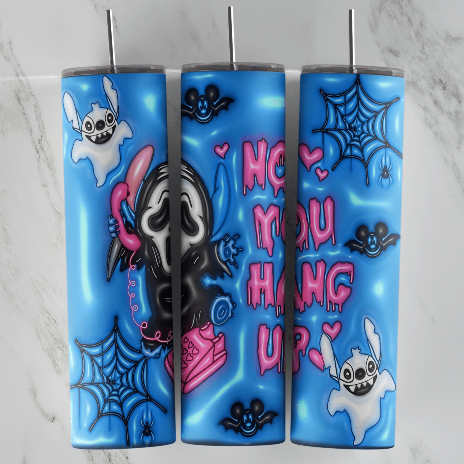 20 Oz 3D Inflated Horror Tumbler Cup Design