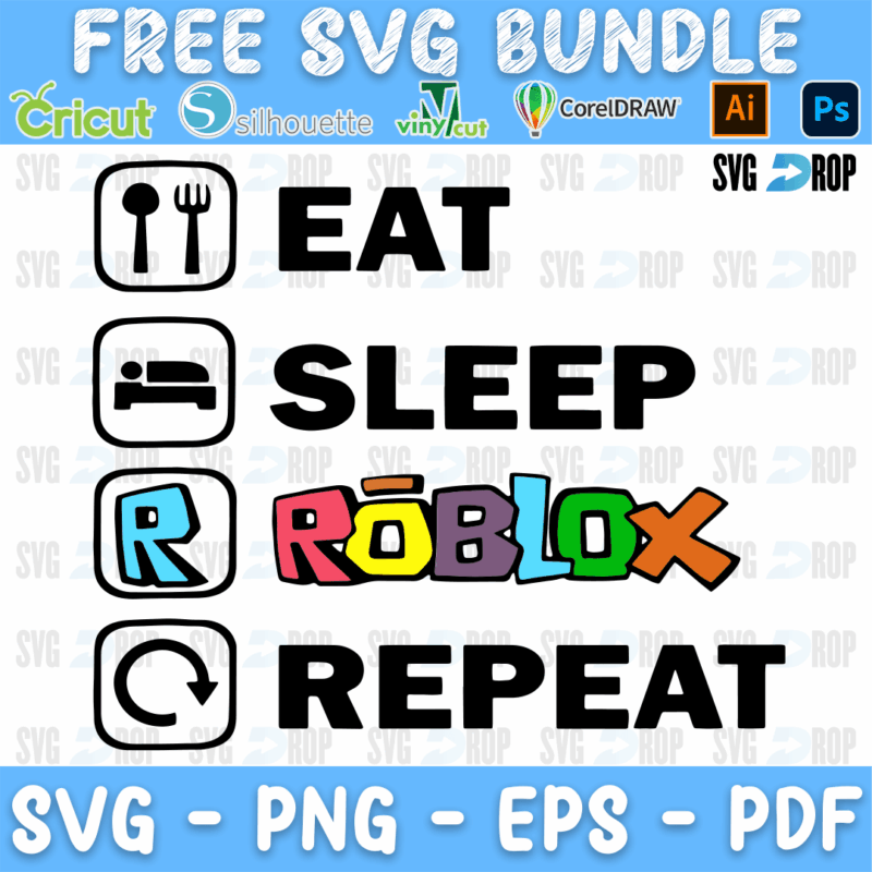 FREE Roblox SVG Bundle