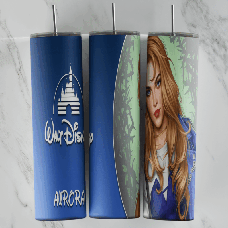 Disney Aurora 20 oz tumbler sublimation wrap