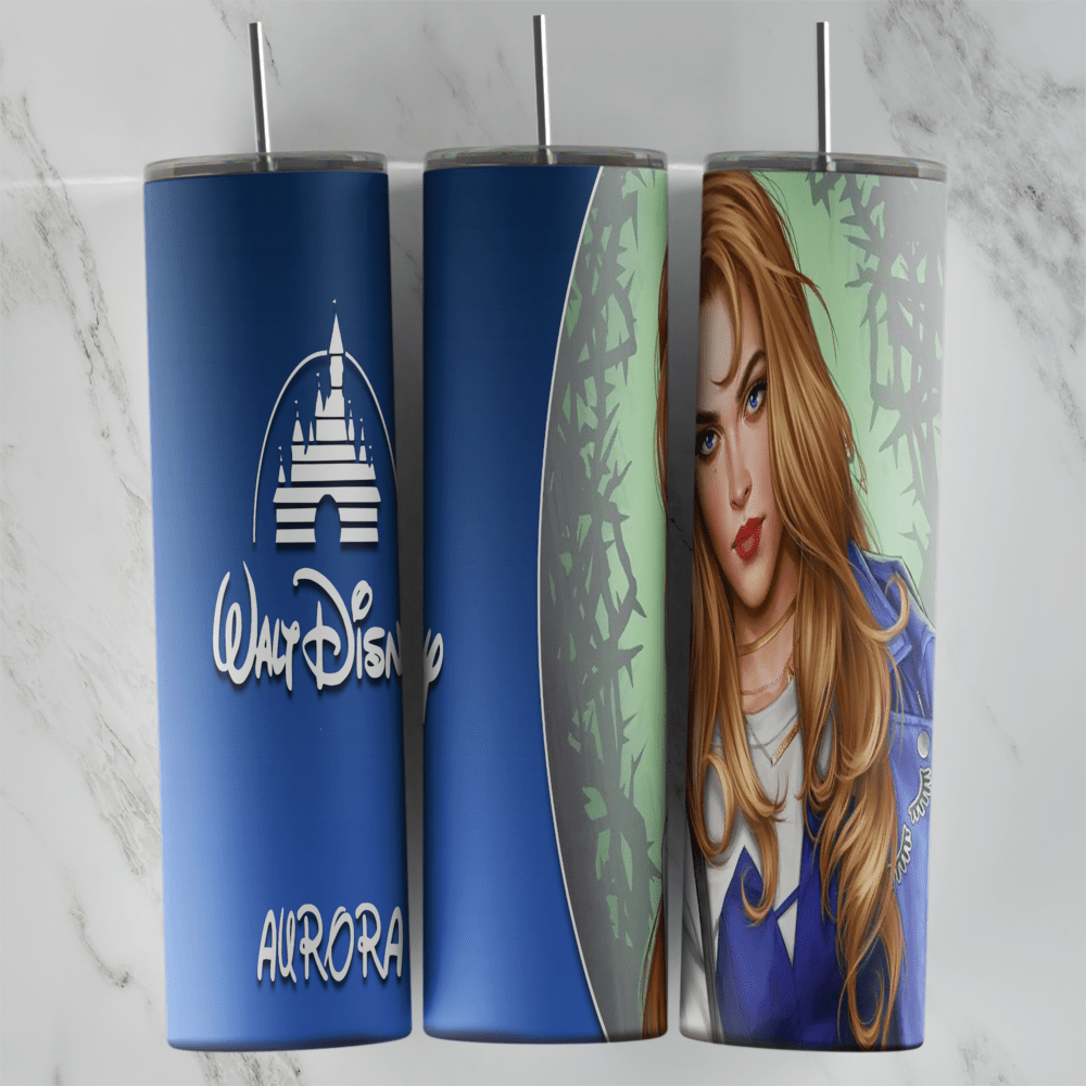 20 Oz Disney Aurora Tumbler Cup Design