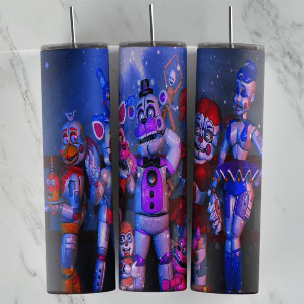 20 Oz FNAF Tumbler Cup Design