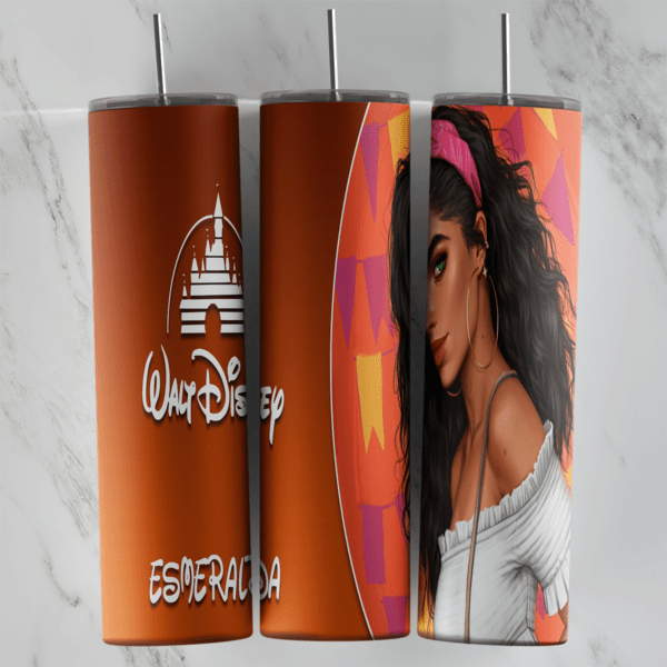 20 Oz Disney Esmeralda Tumbler Cup Design