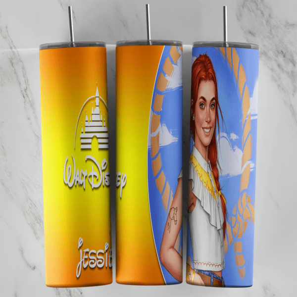 20 Oz Disney Jessie Portrait Tumbler Cup Design