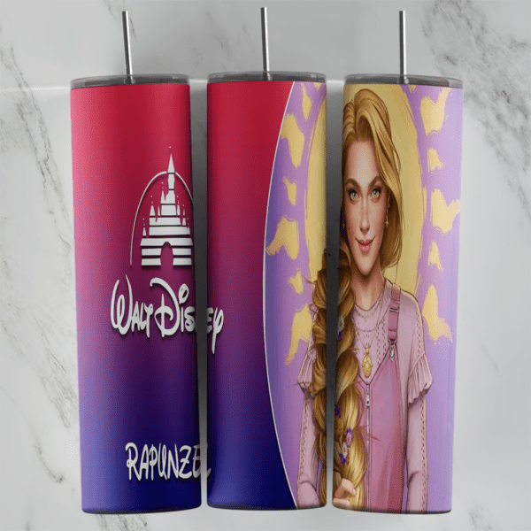 20 Oz Disney Rapunzel Tumbler Cup Design