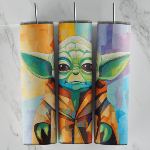 20 Oz Yoda Tumbler Cup Design