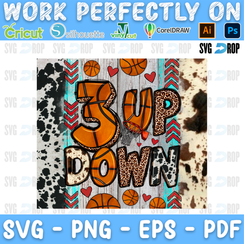 3 Up 3 Down Basketball PNG