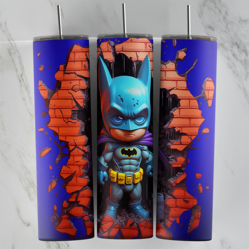 20 Oz 3D Batman Tumbler Cup Design