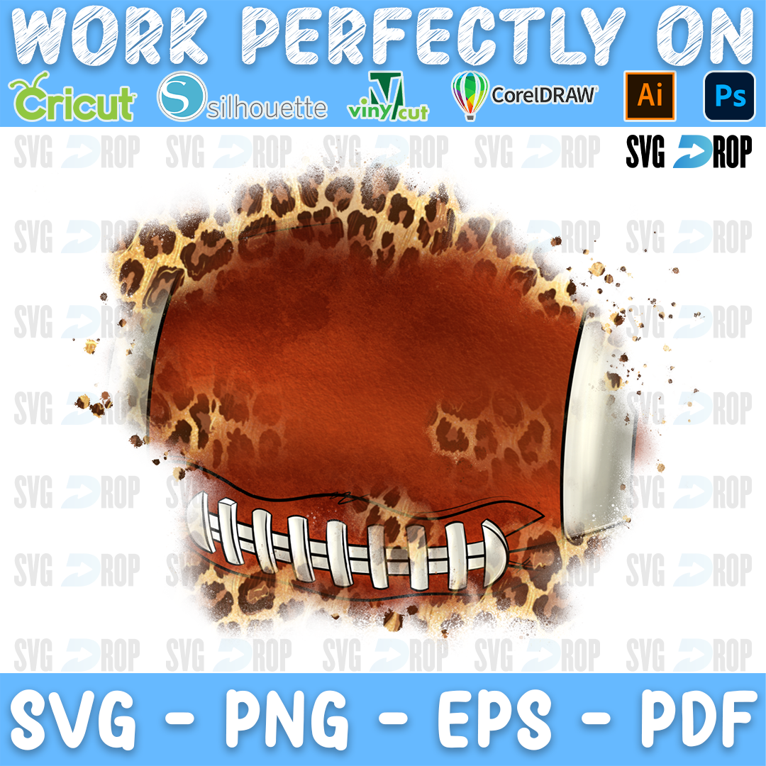 American Football Leopard Patches PNG