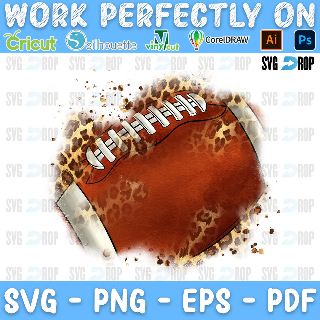 American Football Leopard Patches PNG