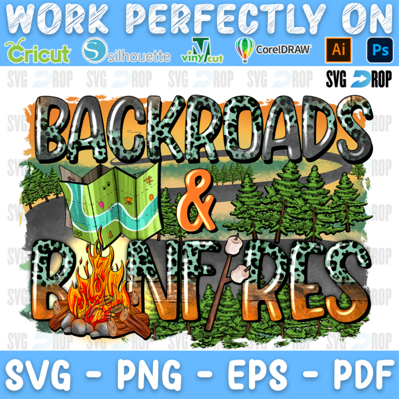 Backroads and Bonfires PNG